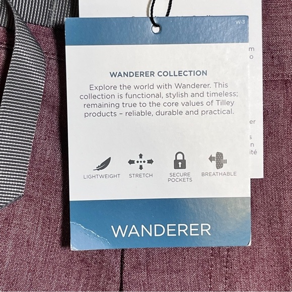 Tilley Wanderer Shorts Brandon Short BLBS1 Red Size 30 - Picture 7 of 15